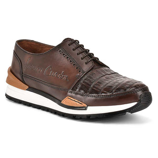 Cuadra Brown Caiman Sneakers