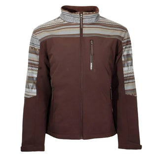 Hooey Softshell Jack, Full Zip Brown Aztec