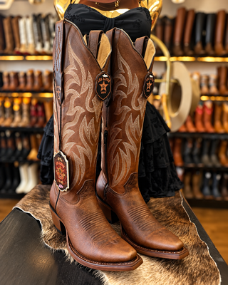Walnut Snip Toe Tall - Los Altos Boots
